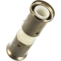 Муфта Henco ПВДФ пресс белая, 20x20 HE 15PKW-2020