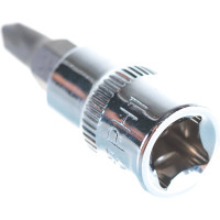 Насадка торцевая 1/4"DR с вставкой-битой РН1 Ombra 114401