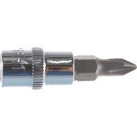 Насадка торцевая 1/4"DR с вставкой-битой РН1 Ombra 114401