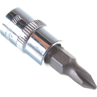 Насадка торцевая 1/4"DR с вставкой-битой РН1 Ombra 114401