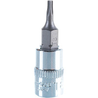 Насадка торцевая 1/4"DR с вставкой-битой T8 Ombra 114308