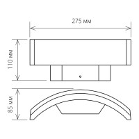 Садово-парковый светильник со светодиодами Elektrostandard 1671 TECHNO LED черный Asteria D a035817