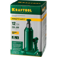 Гидравлический бутылочный домкрат 12т, 230-458мм, KRAFTOOL Kraft-Lift 43462-12_z01