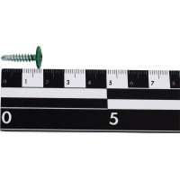 Прессшайба Качественный КРЕПЕЖ 4.2х19 мм, зеленый лист RAL 6002, сверло, 250 шт 0300209 КЧ