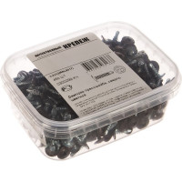 Прессшайба Качественный КРЕПЕЖ 4.2х13 мм, коричневая RAL 8017, сверло, 450 шт 0300299 КЧ