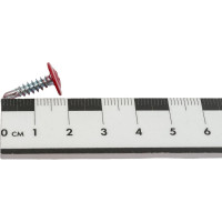 Прессшайба Качественный КРЕПЕЖ 4.2х16 мм, красный рубин RAL 3003, сверло, 250 шт 0300247 КЧ