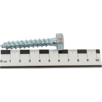 Шуруп с шестигранной головкой Качественный КРЕПЕЖ 10х60, 40 шт. 0500571 КЧ