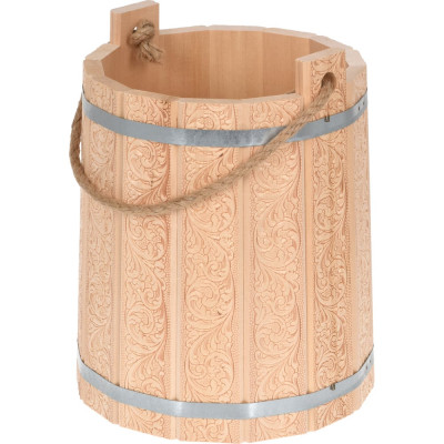 Ведро с орнаментом Банные Штучки Цветы, 9 л 33427