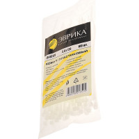 Пластиковый хомут белый 3.0x120мм универсальный 100шт Эврика ER-03120 956489