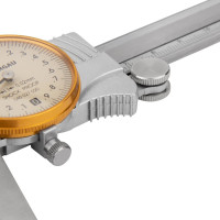 Штангенциркуль с круговой шкалой NORGAU 200 мм, 0.02 мм, тип NCR-1502 с поверкой 040027020/П