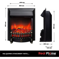 Электроочаг RealFlame Fobos Lux Black 10013919