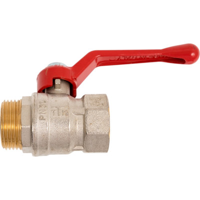 Шаровой кран Tiemme Mistral НВ, 1", красный рычаг 2360014