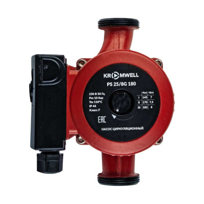 Циркуляционный насос KROMWELL (с гайками в комплекте) PS 25/8G 180
