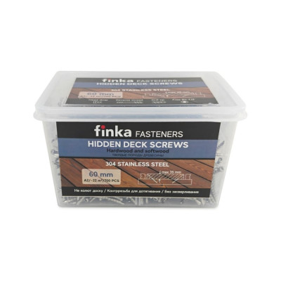 Саморезы для скрытого монтажа террас и фасадов с помощью инструмента Marksman Camo Hidden Wood Screws A2 60 mm, 700 шт. 60700A2