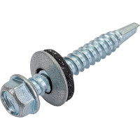 Кровельный саморез Daxmer 5,5х38 цинк сверло №3, 200 шт 00000304388