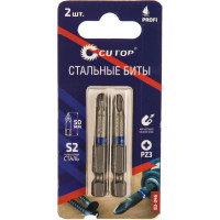 Набор стальных бит Profi (2 шт; PZ3; 50 мм) CUTOP 83-346