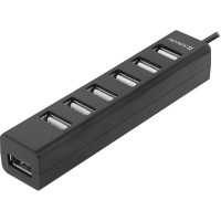 Универсальный USB разветвитель Defender Quadro Swift USB2.0,7 портов 83203
