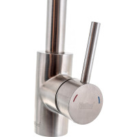 Смеситель для кухонной мойки Haiba поворотный, с высоким изливом, нержавеющая сталь HB70304-4