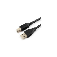 Кабель Cablexpert USB 2.0 Pro, AM/BM, 4.5 м, экранированный, 2 ферритовых кольца, черный, пакет CCF2-USB2-AMBM-15