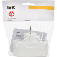 Тройник IEK Т-01/02, 2 круглых места, ИЭК WTP10-16-02