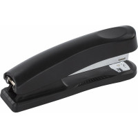 Степлер №24/6, 26/6 BRAUBERG Standard+, до 30 листов, полнозагрузочный, черный, 228606