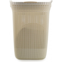 Корзина для белья CURVER KNIT 57л белая 03676-X64-00
