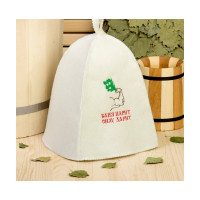 Банная шапка с вышивкой Добропаровъ Баня парит силу дарит 2822356