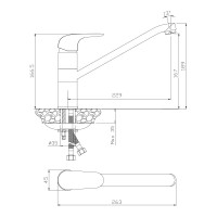 Смеситель для кухни Olive's CASTILLA 07430CS