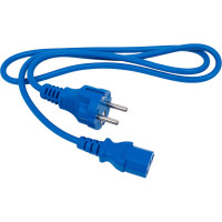 Шнур питания LANMASTER C13-Schuko, 3х0.75, 220В, 10А, синий, 1 метр LAN-PP13/SH-1.0-BL
