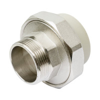 Комбинированная муфта VRT разъемная, наружная, 50х1 1/2", EVER plast, серый 526362