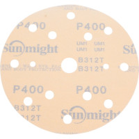 Круг шлифовальный GOLD B312T (5 шт; 150 мм; на липучке; 15 отв; золотистый; P400) SUNMIGHT 44316R