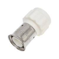 Муфта HENCO ВР, ПВДФ пресс, белая, 20x3/4" 18PKW-2005