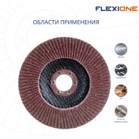 Круг лепестковый плоский (125х22 мм; Р80) Flexione 10000715