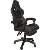 Компьютерное кресло GRAMBER черное, экокожа А01