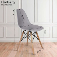 Стул Ridberg DSW EAMES серый, 1 шт. Box 1208567