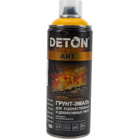 Грунт-эмаль для художественных и декоративных работ Deton ART желтый, аэрозоль 520 мл DTN-A70677