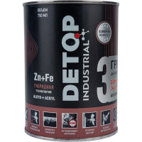Грунт Detop INDUSTRIAL №3 двойная барьерная защита, графитово-серый, RAL 7024, жестяная банка 750 мл DTI-P07787