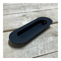 Ручка для раздвижных дверей MORELLI MHS120 BL, цвет - черный 9013477