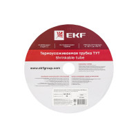 Термоусаживаемая трубка EKF ТУТ 25/12,5 прозрачная рулон PROxima tut-25-tr