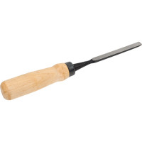 Плоская стамеска Арефино Инструмент горячая штамповка, с деревянной ручкой, 8 мм С22
