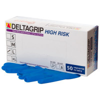 Перчатки GWARD DELTAGRIP латексные, неопудренные, р. S, 25 пар High Risk/S