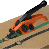 Натяжитель 2в1 для пп и пэт лент АЛГА ПАК (скрепа и пряжка) АП LH19 Оранжевый