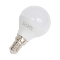 Светодиодная лампа КОСМОС LED 10.5Вт Шар 220В E14 6500K, LkeLED10.5wGL45E1465