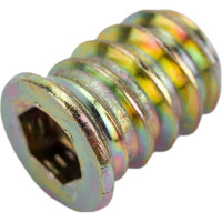 Резьбовая втулка с буртиком WOODWORK m6, l=15, 100 шт. 990.06.15