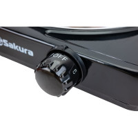 Электрическая плитка Sakura ПЭ-09 1500 Вт, 185 мм, 1 конфорка/диск, белый РТ-00042655