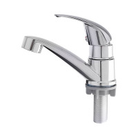 Смеситель для раковины СоюзКран на хол. воду, кер. картридж 25мм, хром, металлопластик, SK02-M120 567-124