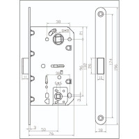Магнитная сантехническая защёлка ADDEN BAU WC-5096 MAG BLACK NICKEL 940002023047