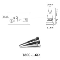 Паяльное жало T800-1.6D ATTEN 103561