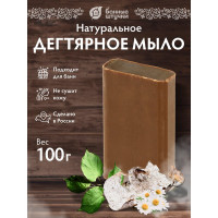Кусковое дегтярное мыло для бани и сауны Банные штучки 100 г 33675