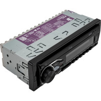 Автомагнитола FIVE 1din, красная, Bluetooth, USB, AUX, SD, FM, 4х50 F22R